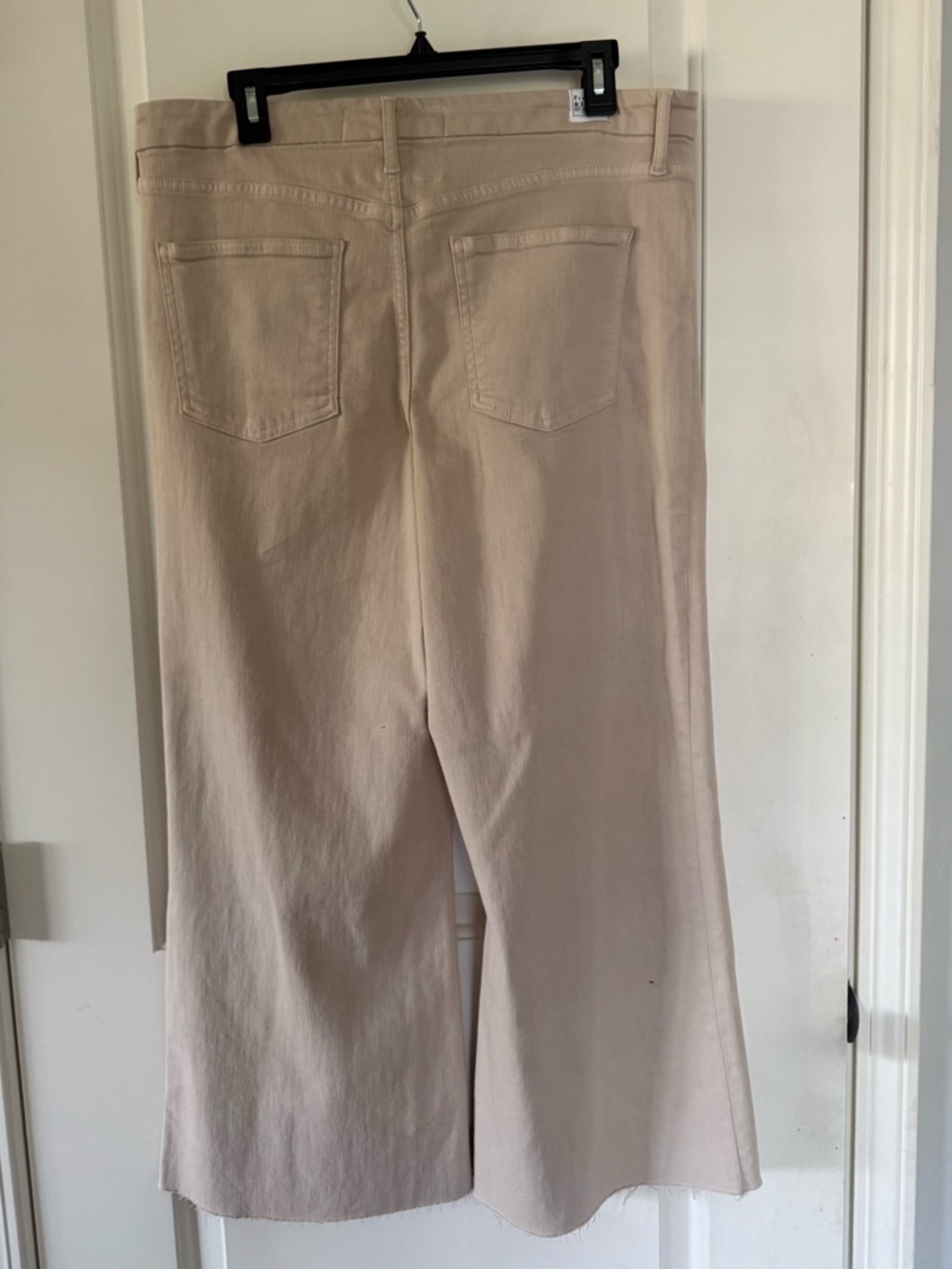 Frank & Eileen Wide-Leg Gaucho Jeans in Sand size 31 Italian dream denim - Picture 15 of 15